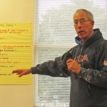 Matt leads our Rotary Park brainstorming session.