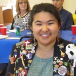 Guest Mei Lin Jackson, and in the background, guests Jill Jahelka and Bill Lemos.