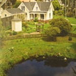 The Kelley House pond, as seen on a postcard from "back in the day."