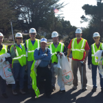 The fearless trash picker-uppers (from L to R):