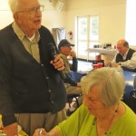 Joe introduces Visiting Rotarian (and his wife) Ruth Sparks.